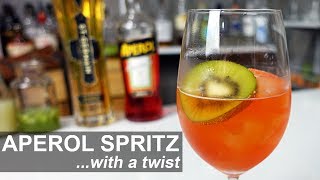 Kiwi amp Elderflower APEROL SPRITZ Twist  the Qui Oui [upl. by Ahcsas]