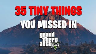 35 Tiny Details You Didnt Notice in GTA 5 [upl. by Elfrieda]