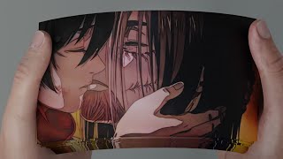 Mikasa kisses Eren Flipbook  Attack On Titan Flipbook [upl. by Nolyad]