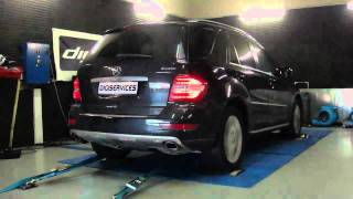 Reprogrammation moteur Mercedes ML 450 cdi 306cv  364cv Dyno Digiservices [upl. by Junieta]