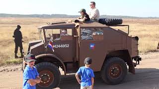 Huge WW2 Military Vehicle Convoy Market Garden Memorial At The Ginkelse Heide Arnhem [upl. by Eb]