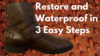 Leather Motorcycle Boots How to Clean Protect amp Waterproof [upl. by Sion]