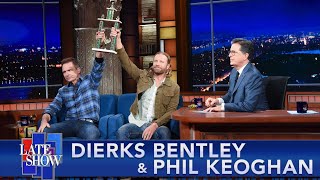 quotPICKLEDquot Champions Phil Keoghan amp Dierks Bentley Reveal How They Won The Colbert Cup [upl. by Madra]