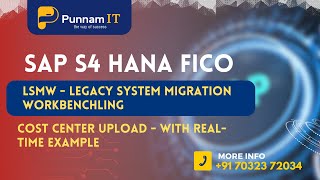 LSMW  Cost Center Upload  LSMW step by step process  LSMW in s4 hana  LSMW in sap [upl. by Llatsyrk]