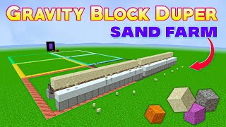 Gravity Block Duper Sand Farm 120 Minecraft Bedrock amp Pocket Edition  Sand Duper Minecraft [upl. by Elahcim]