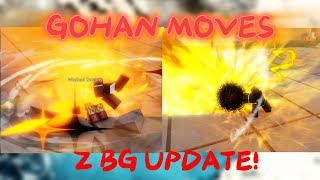 2 NEW GOHAN MOVES UPDATE [upl. by Ahsinelg]