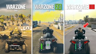 Warzone Vs Warzone 2 Vs Warzone 3  ULTIMATE DETAIL COMPARISON [upl. by Ailema]