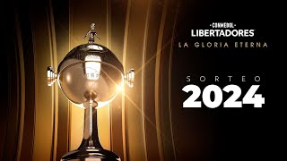 SORTEO COMPLETO DE LA FASE PRELIMINAR  CONMEBOL LIBERTADORES 2024 [upl. by Naimaj814]