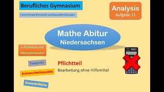 F11 Abiturvorbereitung Mathematik Pflichtteil eFunktion mit Scharparameter [upl. by Euqinad]