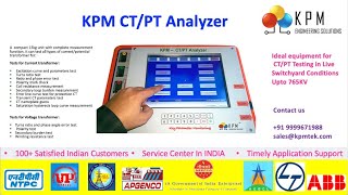 KPM CT PT Analyzer  formerly known as GW CT PT Analyzer  httpswwwkpmtekcomctpttestingapp [upl. by Baudin]