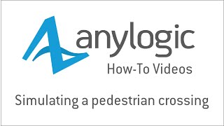 Simulating a pedestrian crossing [upl. by Atinot]