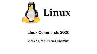 usermod Command  groupadd Command  groupdel Command  usermod groupadd groupdel Linux Command [upl. by Znieh782]