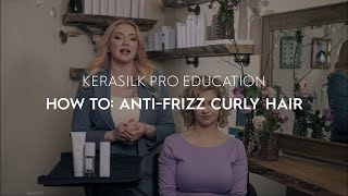 How To AntiFrizz Curly Hair  KERASILK [upl. by Klehm]