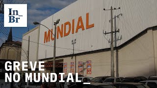 Supermercado Mundial 9 meses após greve trabalhadores cruzam os braços de novo [upl. by Ruon]