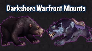 Jessiehealz  All Darkshore Warfront Rare Mounts [upl. by Ralston]