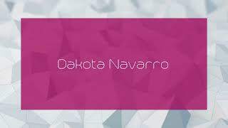 Dakota Navarro  appearance [upl. by Arrehs]