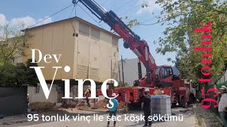 Dev vinç ile sac köşk sökümü [upl. by Sankaran345]