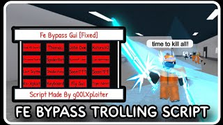 FE  Admin Troll Bypass GUI Script  ROBLOX SCRIPTS  KIll Everyone in Server [upl. by Evelunn]