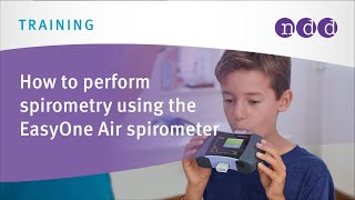 Spirometry training How to perform spirometry using the EasyOne Air [upl. by Nalliuq]