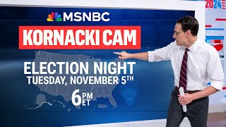 WATCH LIVE Kornacki Cam on Election Night 2024 I MSNBC [upl. by Dorita]