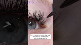 HOW TO APPLY LASHES PROPERLY amp QUICKLY BampQ Lashes [upl. by Dari]