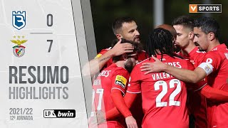 Highlights  Resumo Belenenses SAD 07 Benfica Liga 2122 12 [upl. by Cassandre]