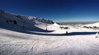 Skiing Sierra Nevada Spain 23Feb2016 [upl. by Aissert]