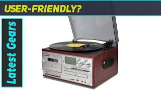 LoopTone Vinyl Record Player 9 in 1 Review  AllinOne Vintage Turntable Experience [upl. by Atinal]