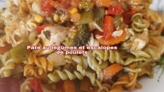 PATE AU LEGUMES ET ESCALOPE DE POULET [upl. by Clapper]