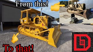 Ex military Cat D7F dozer major restoration is finally complete for its new owner letsdig18 part3 [upl. by Treblihp]