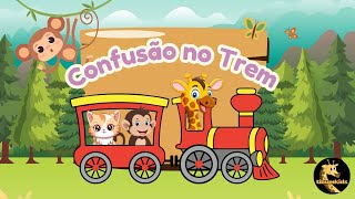 Confusão no trem 🚂🌈 Música Infantil  TibumKids [upl. by Wiggins]