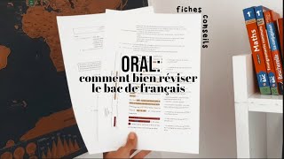 bac de français  comment bien réviser loral   mes fiches [upl. by Ramhaj967]