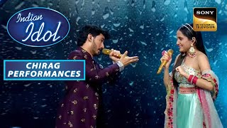 Chirag ने Tumsa Koi Pyaara Song गाकर छेड़ा Kavya को  Indian Idol Season 13  Chirag Performances [upl. by Azzil]