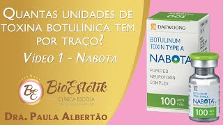 Como fazer a diluição da toxina Botulínica  Vídeo 1  NABOTA [upl. by Link]