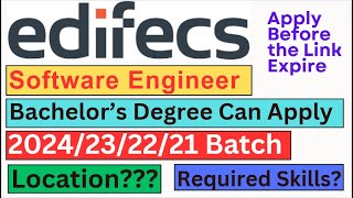 Edifecs is hiring 2024232221 Batch  Required Skills  Location  No  Criteria jobupdates4u [upl. by Eelegna]