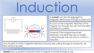 iGCSE Physics Electromagnetism Electromagnetic Induction [upl. by Saihttam]