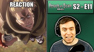 Rich Reaction  Attack On Titan Season 2 Episode 11  Erwin Is Crazy [upl. by Enelam]