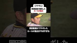 【ブチギレ】岡田監督が激怒したルールの盲点がやばすぎる プロ野球 野球 ブチギレ 岡田彰布 野球解説 [upl. by Sira]