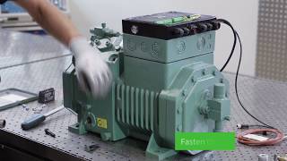 How to mount the BITZER IQ MODULE on reciprocating compressors [upl. by Aisilef]