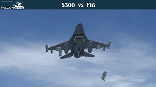 Falcon BMS 4374 S300 vs F16 in 4K UHD Fictional Simulation 4ktv [upl. by Nalaf]