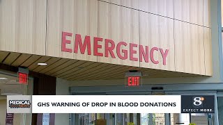 Gundersen Health Systems warning of blood donation drop [upl. by Nylesoj]