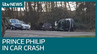 Duke of Edinburgh involved in car crash near Sandringham  ITV News [upl. by Iderf64]