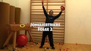 Jonglieren Tutorial Tricks mit zwei Bällen [upl. by Negaem]