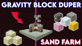 Gravity Block Duplicator Easy Sand DuperFarm In Minecraft PeBedrockJava 120 [upl. by Aneeles]