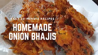 Onion Bhaji Recipe  QUICK AND EASY Tutorial [upl. by Ardnauqal]