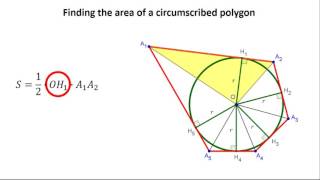 Finding the area of a circumscribed polygon [upl. by Asilaj]