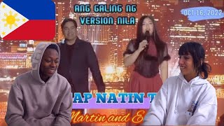 FIRST TIME REACTION TO ELHA NYMPHA amp MARTIN NIEVERA  Wonderful Tonight  Asap Natin To [upl. by Barron]