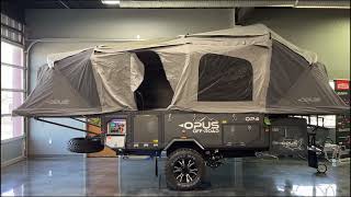 Opus OP4 Offroad Camper Quick Setup  Inflatable Popup Trailer in Action [upl. by Ahseuqram]