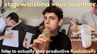 how to actually be productive long term realistically healthy habits discipline motivation [upl. by Annaiuq]