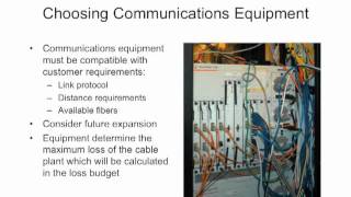 FOA Lecture 10 Fiber Optic Network Design Part 2 [upl. by Obie]